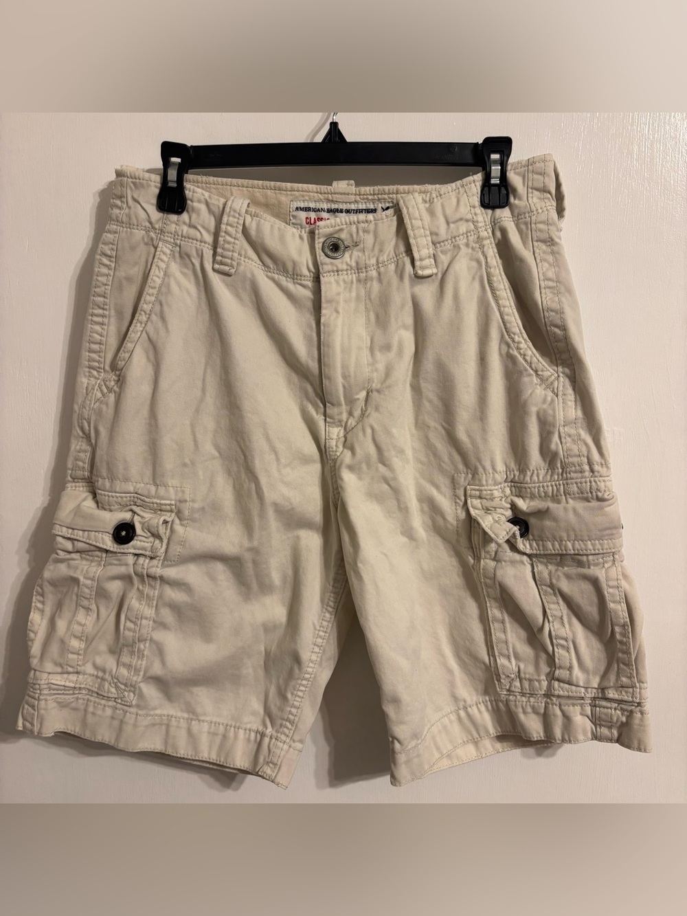American Eagle Outfitters Neutral Tan Cargo Shorts - Men's
